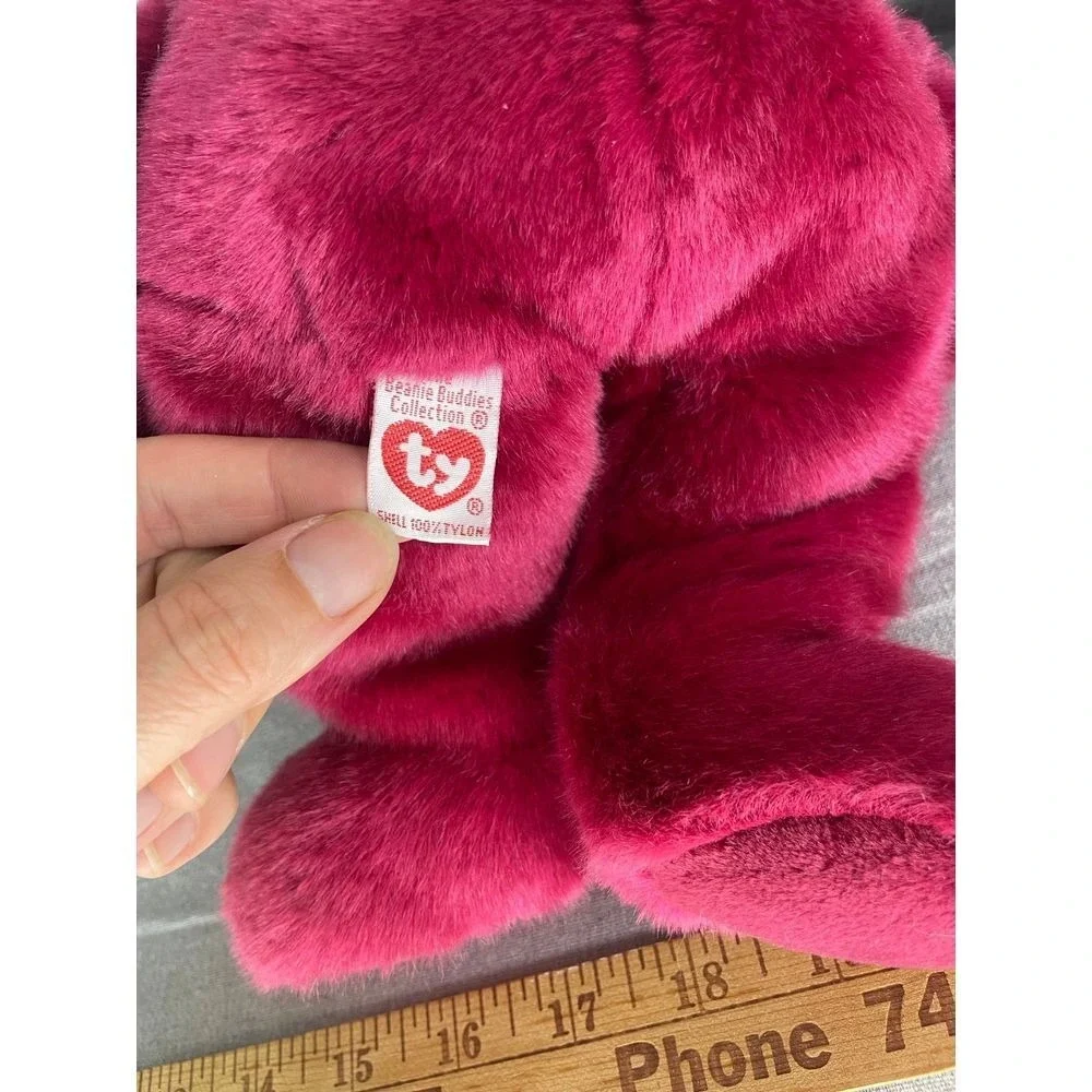 Vintage 1998‎ Ty Beanie Buddy Teddy Cranberry